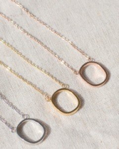 [써지컬스틸] 솔리드 링 목걸이