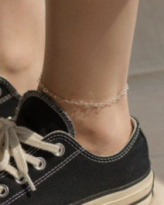 [925실버] 미니 하트 체인 발찌