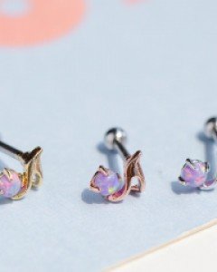 컬러 음표 바벨 피어싱