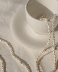 [925실버] 미니 펄 실버 믹스 목걸이