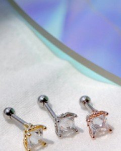 크리스탈 피라미드 바벨 피어싱