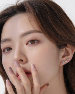 925실버 피어싱 코튼캔디 큐빅피어싱