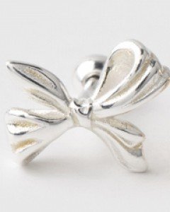 925실버 피어싱 리본 타이 볼피어싱