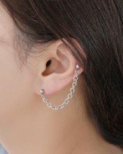 글리터리 체인 투핀 바벨 피어싱