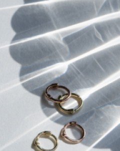 14k 귀걸이 심플 스몰링 금귀걸이 (낱개)