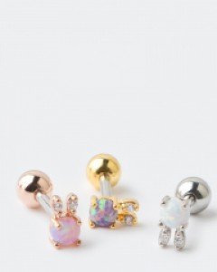 오팔 토끼 바벨 피어싱