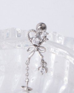 걸리 하트 쥬얼리 바벨 피어싱