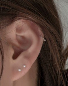 [925실버] 담수진주 귀걸이