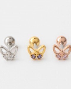 하프라인 나비 바벨 피어싱