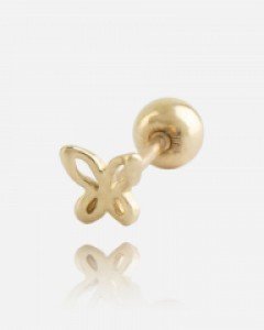 14K 피어싱 타이니 라인 나비 금피어싱