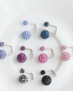 컬러 큐빅볼 ㄷ 투볼링 피어싱_(2)