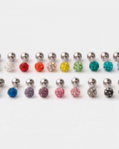 [NCT위시 협찬] 써지컬 피어싱 컬러볼 큐빅피어싱 초미니 3mm