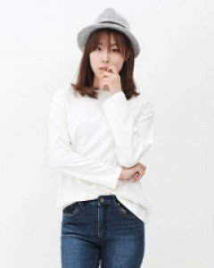 SOU-루즈핏 보트넥 티