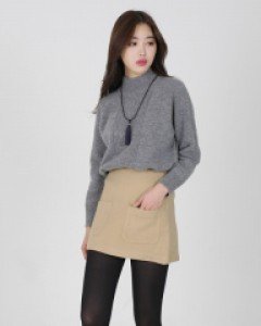 SOU-투포켓 스커트