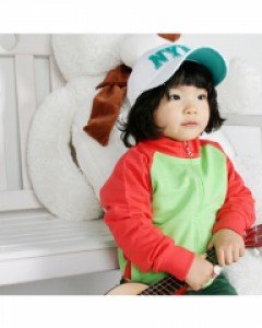 BAM-배색집업점퍼/봄잠바