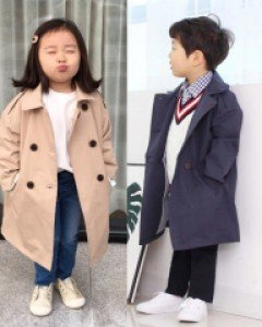 OBC-시스템트렌치코트 아동바바리 아동트렌치코트