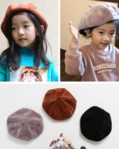 벨벳베레모(OBS) 아동겨울모자
