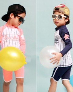 OBS-야구래쉬가드 아동수영복 래쉬가드