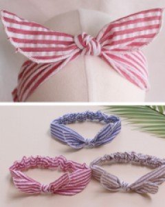 배색쫑긋리본아기밴드(YWD)