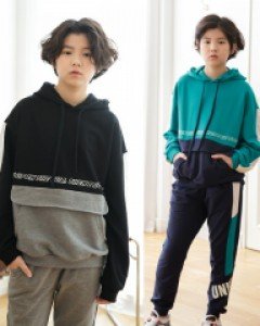 배색포켓후드티(OSJ)