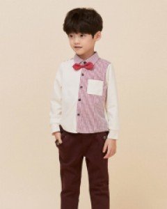 스트릿셔츠(BCC) 아이보리 / 프린스팬츠 와인