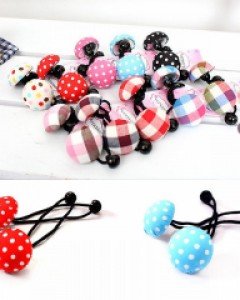 JG-땡땡이머리방울 머리끈