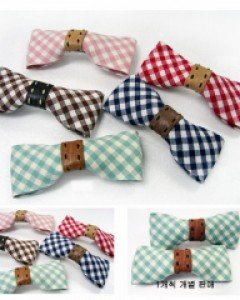 JG-체크리본자동핀