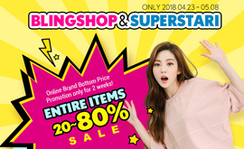 BLINGSHOP & SUPERSTARI BIG sale launching Event