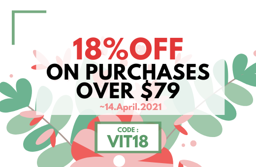VIT18 : 18% OFF ON PURCHASES OVER $79