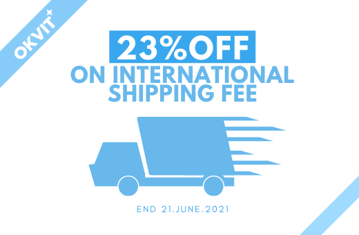 QUICK23 : 23% OFF ON INTERNATIONAL SHIPPING FEE