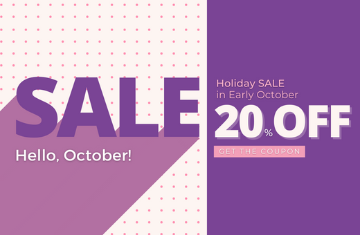 Hello, October : Holiday SALE in Early October