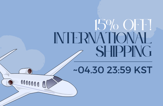 15% OFF on International Shipping fee!