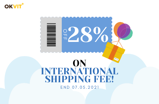28SJUNE : 28% OFF ON INTERNATIONAL SHIPPING FEE