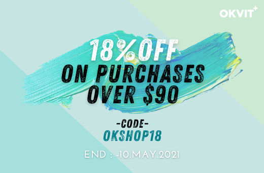 OKSHOP18 : 18% OFF ON PURCHASES OVER $90