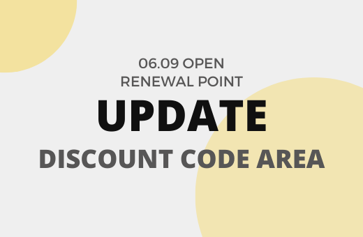RENEWAL Notice : Discount code area