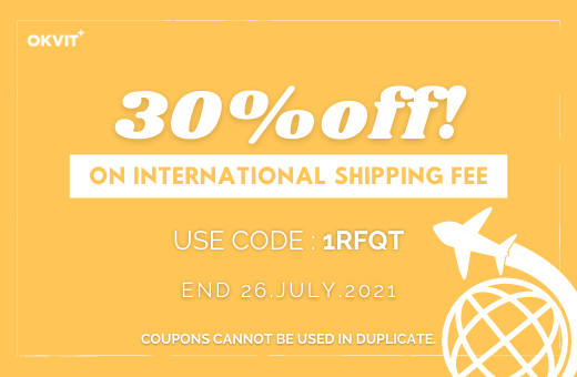 1RFQT : 30% OFF ON INTERNATIONAL SHIPPING FEE
