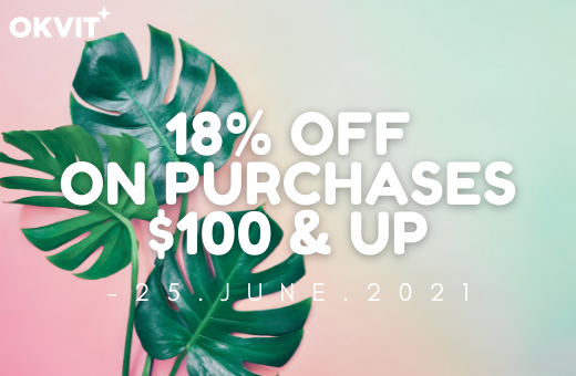 HOLIC18 : 18% OFF ON PURCHASES $100 & UP
